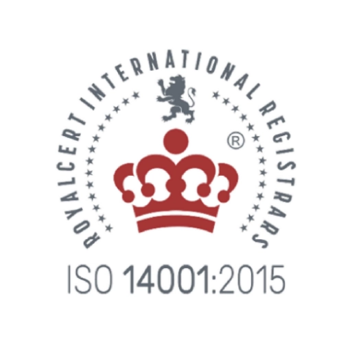 ได้รับการรับรองจาก มาตรฐานสากล ISO 14001: 2015
